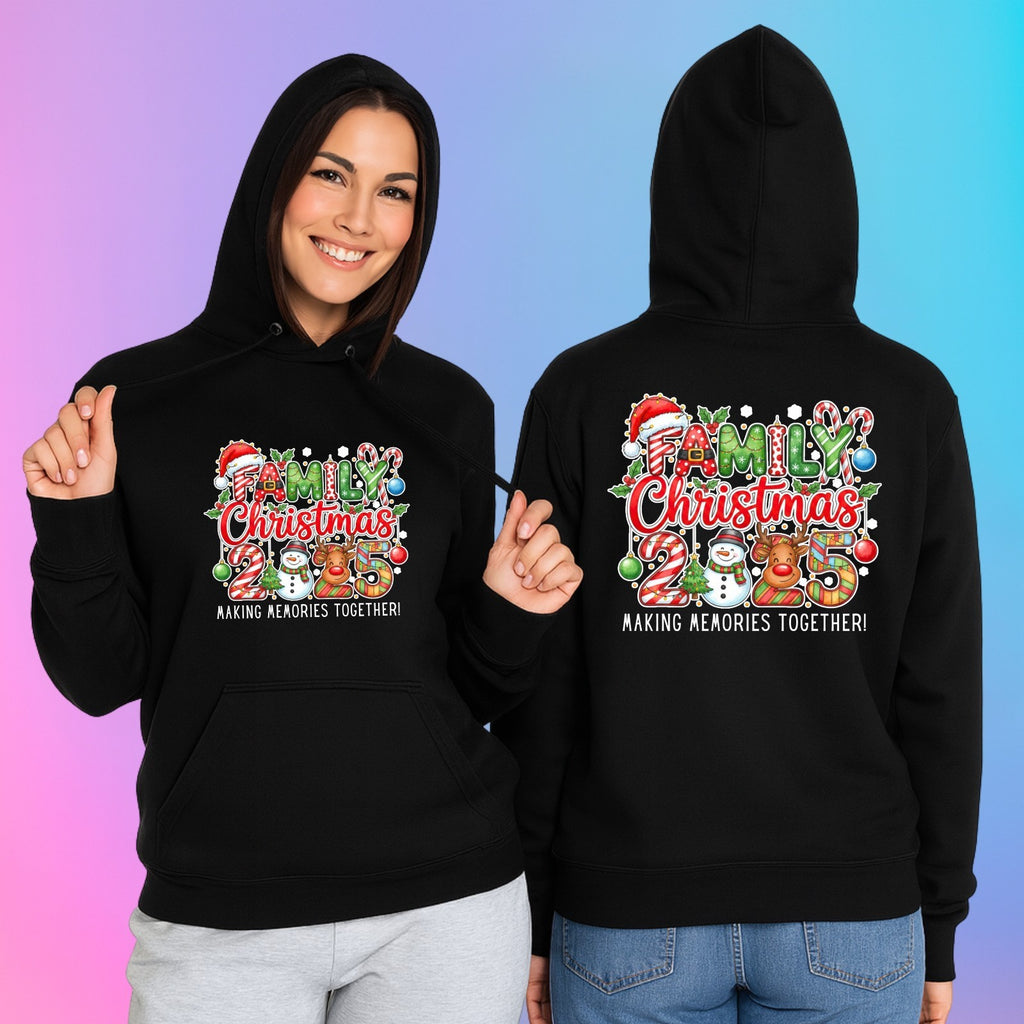 Family Christmas 2025 Hoodie | Matching Xmas Hoodie | Snowman & Reindeer Gift |
