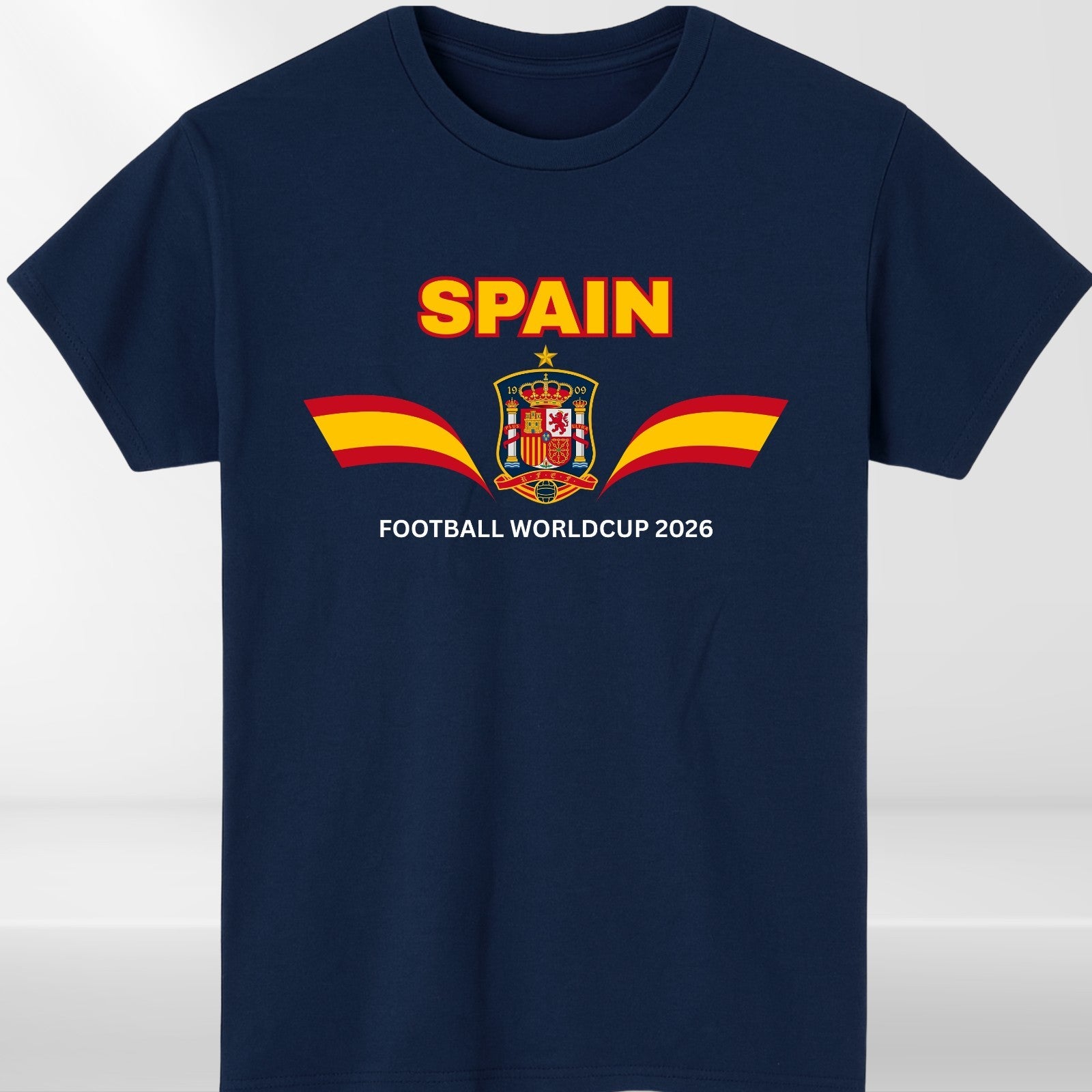 Spain Football Fan T-Shirt 2026 Supporters Flag Unisex Tee Adult World Cup Gift