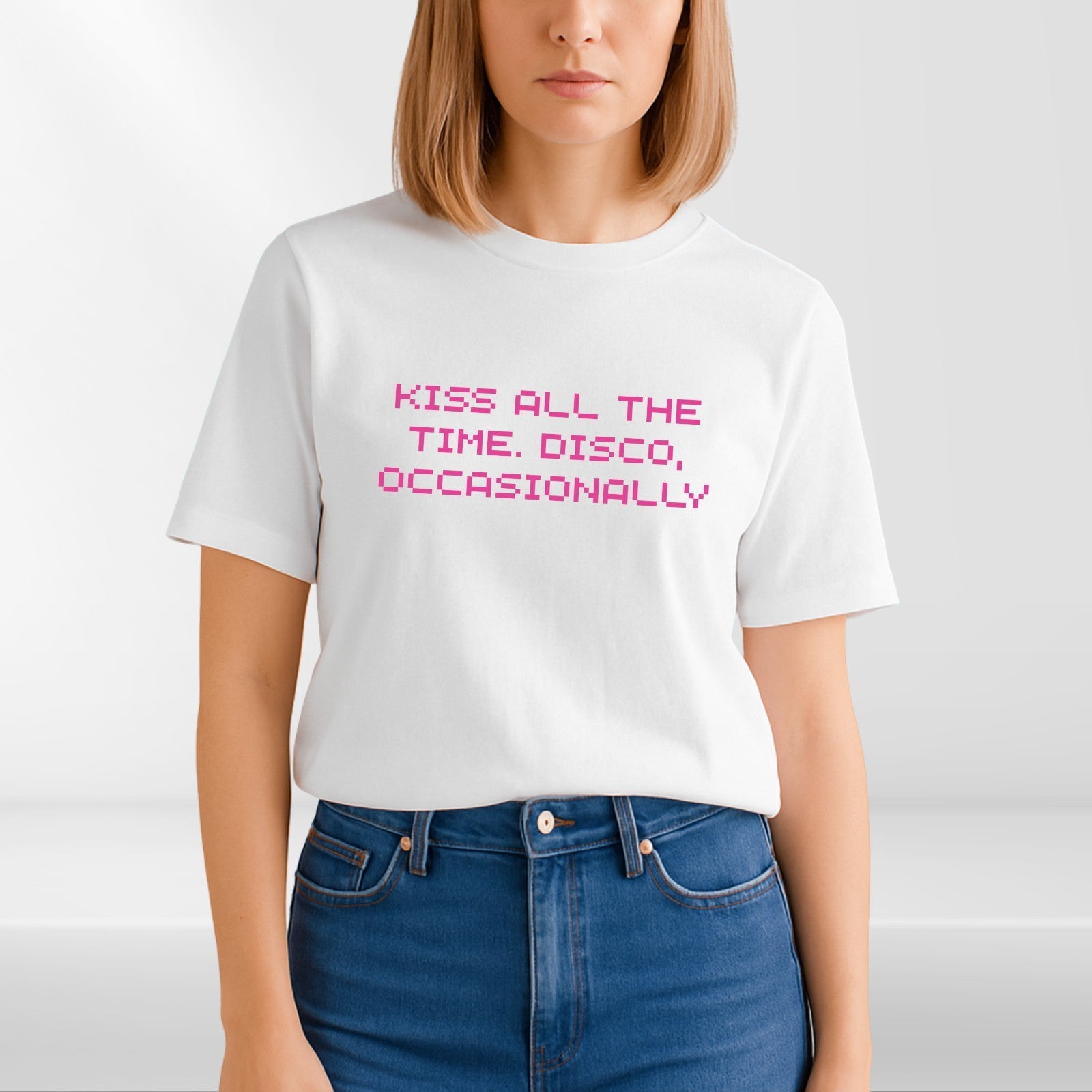 Kiss All The Time Disco Occasionally T Shirt Music Fan Concert Tee Top