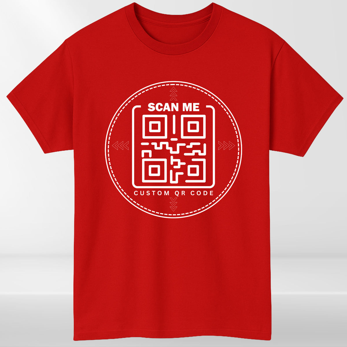Personalised QR Code Scan Me T-Shirt Custom Interactive Social Media Link Top