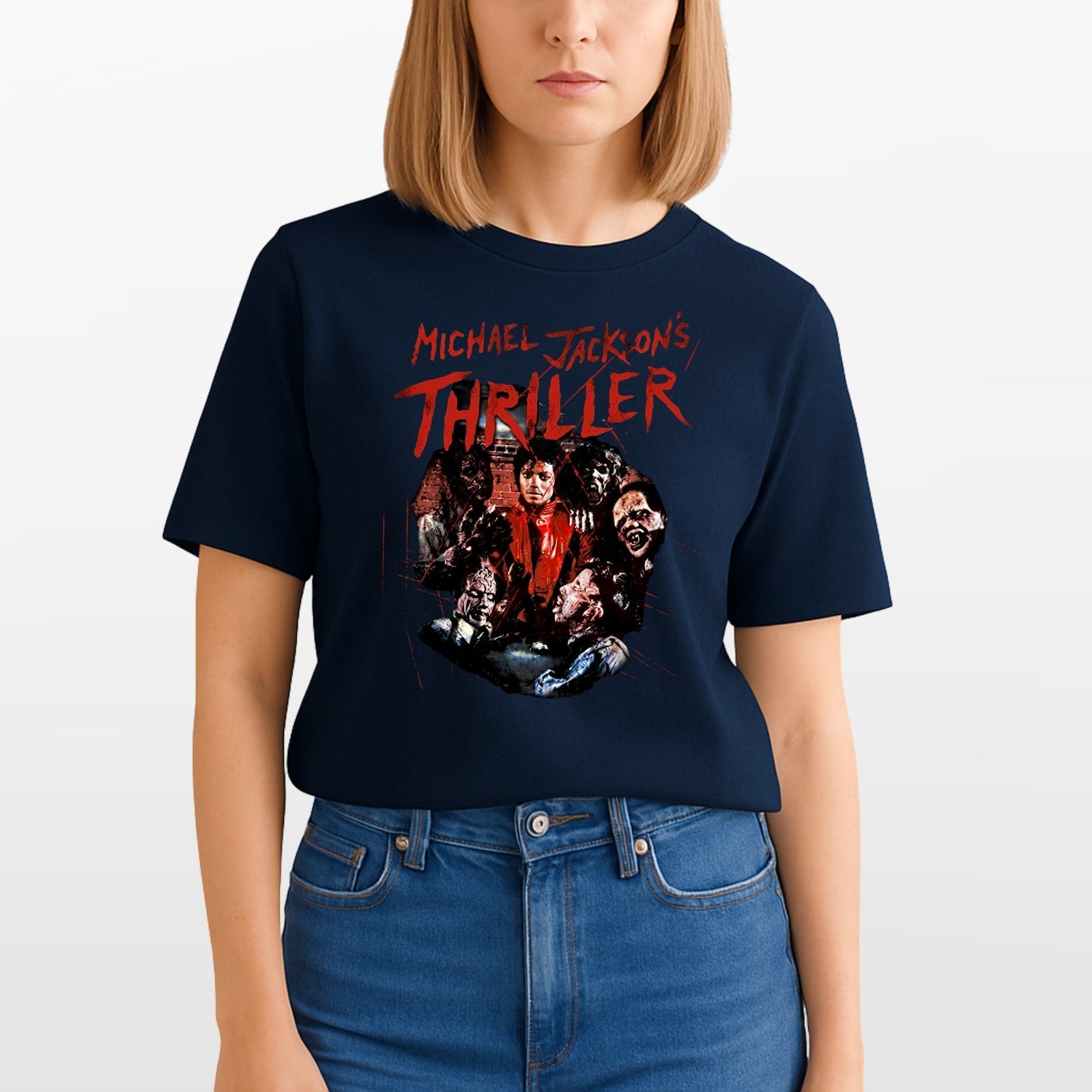 Thriller Inspired Graphic T Shirt Retro Pop Music Unisex Gift Tee Top