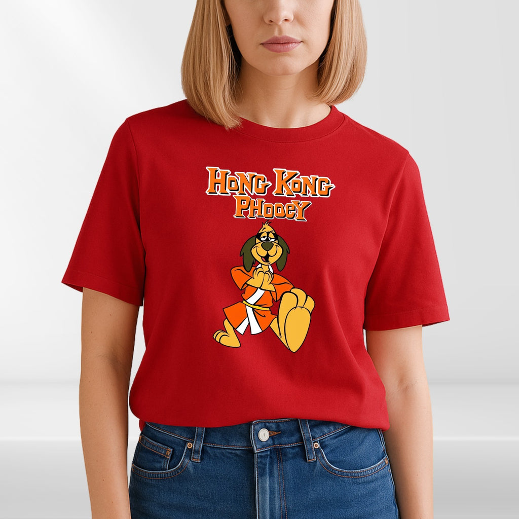 Hong Kong Phooey Inspired Vintage Cartoon T Shirt Retro Fan Tee Top UK