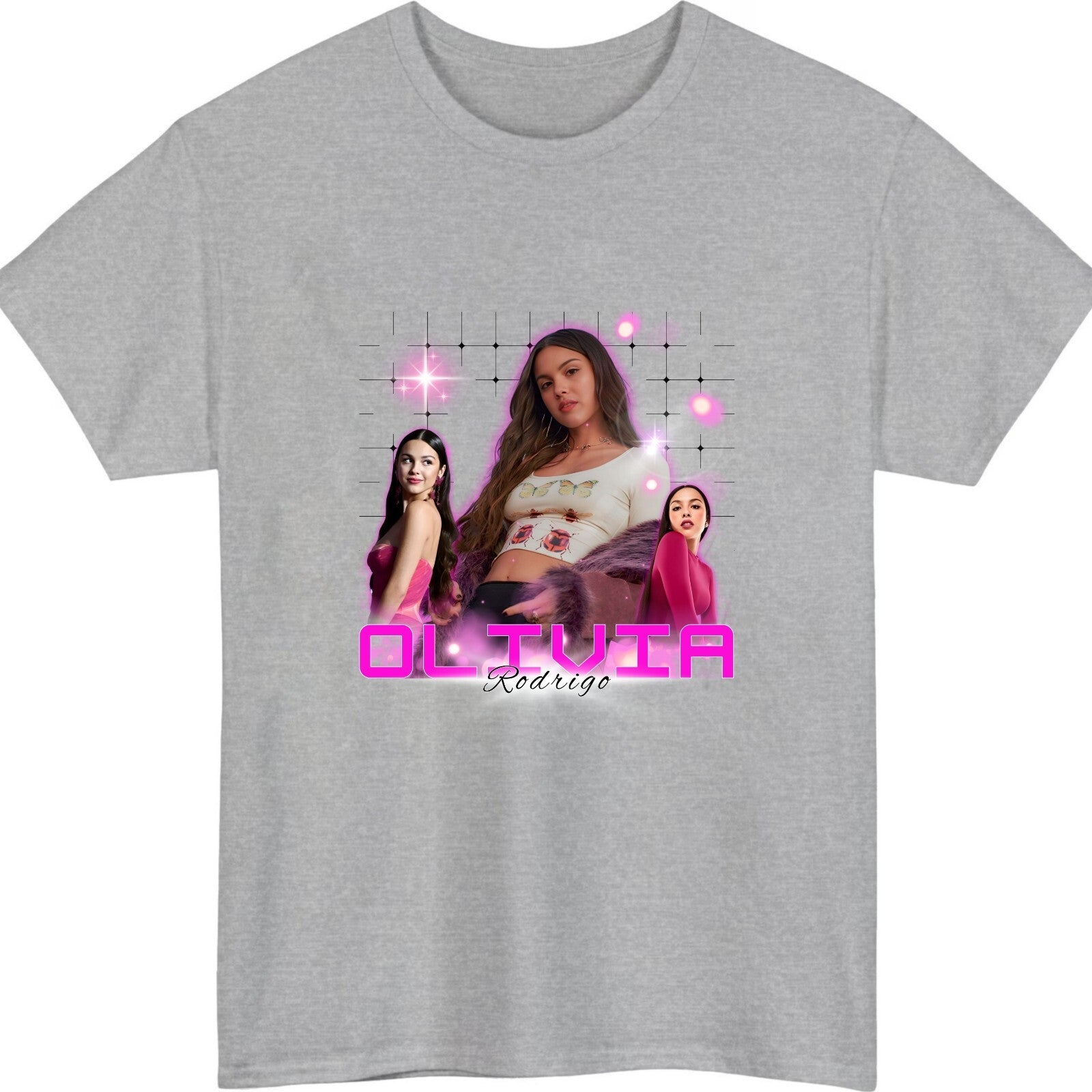 Retro Pop Girl Collage Style Graphic T-Shirt product view 3