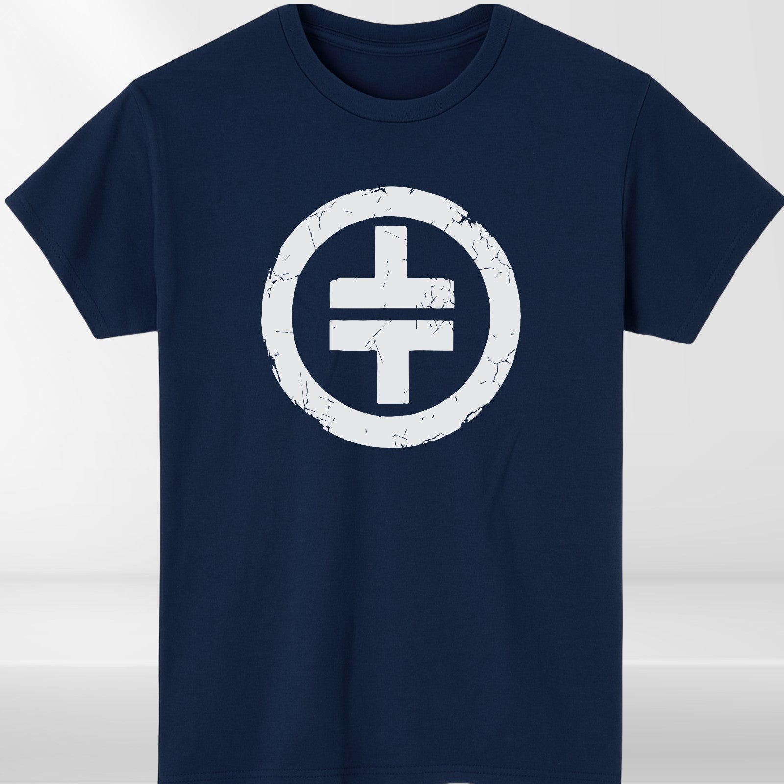 Glitter Circle Symbol Graphic T Shirt Music Inspired Unisex Tee Top