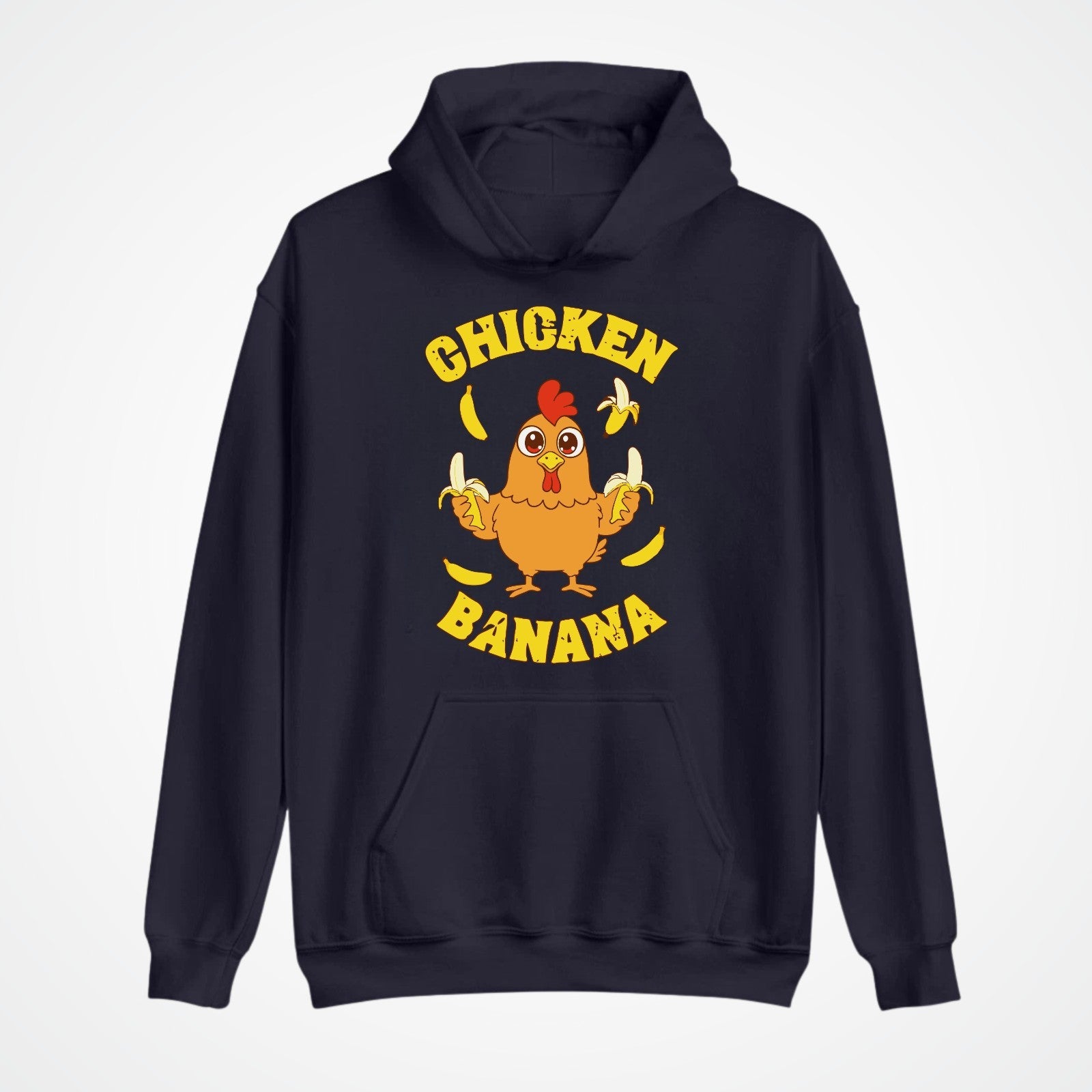Chicken Banana Hoodie | Funny Meme Hoodie | Cute Cartoon Chicken Gift 3Y–4XL UK