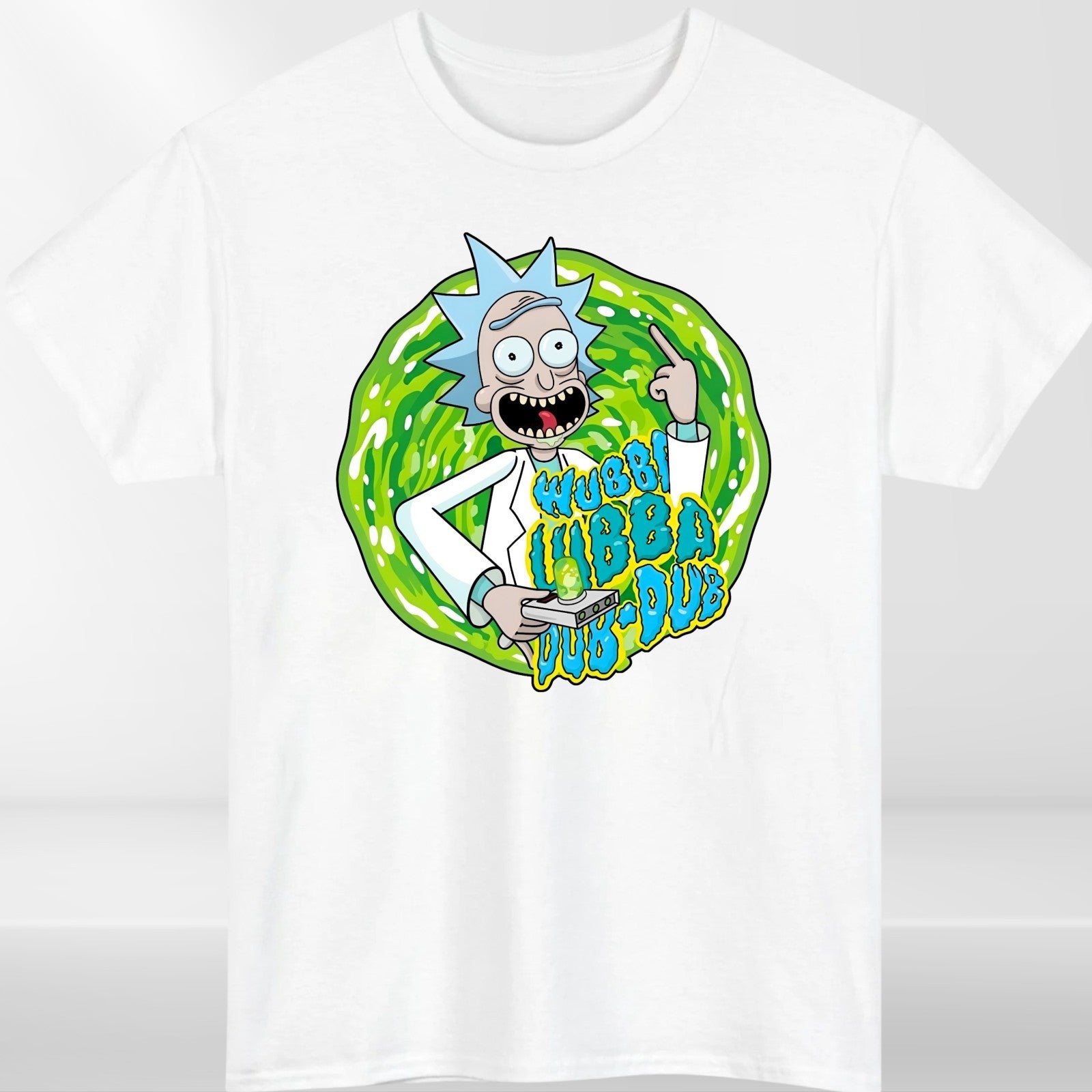 Rick and Morty Wubba Lubba Dub Dub T-Shirt Funny Cartoon Unisex Graphic Tee