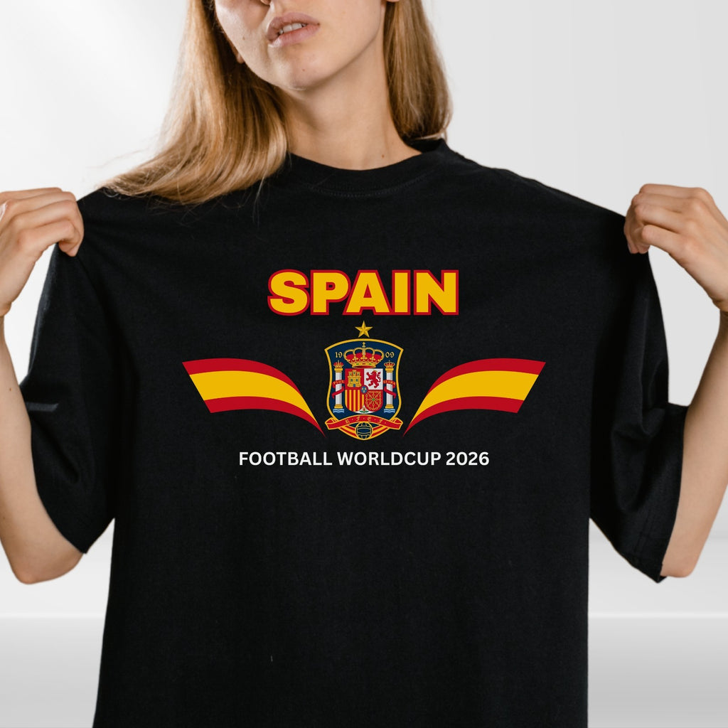 Spain Football Fan T-Shirt 2026 Supporters Flag Unisex Tee Adult World Cup Gift
