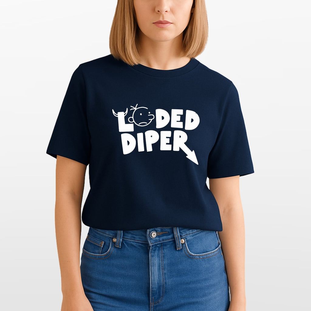 Loded Diper T Shirt Diary Of A Wimpy Kid Book Day Costume Kids Boys Gift Xmas