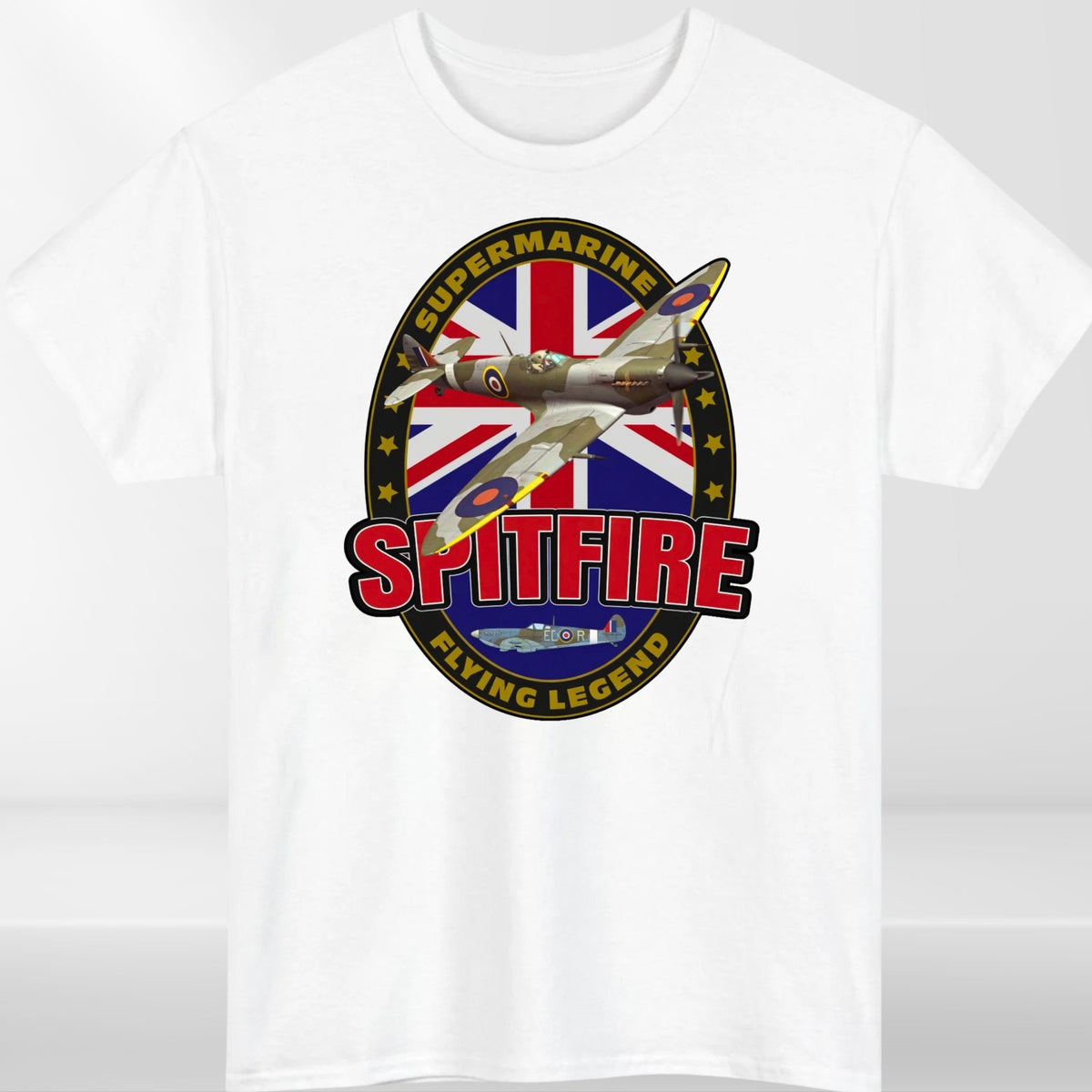 Supermarine Spitfire Aircraft Flying Legend Mens & Womens T-Shirt - Unisex Tee