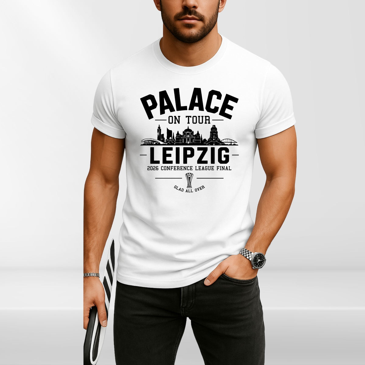Palace On Tour Leipzig 2026 Graphic Unisex T-Shirt Conference League Final Fan