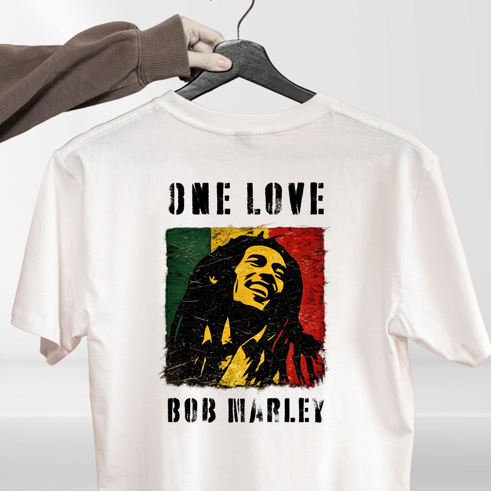One Love Reggae Music T-Shirt Jamaican Pride Inspired Graphic Unisex Casual Tee