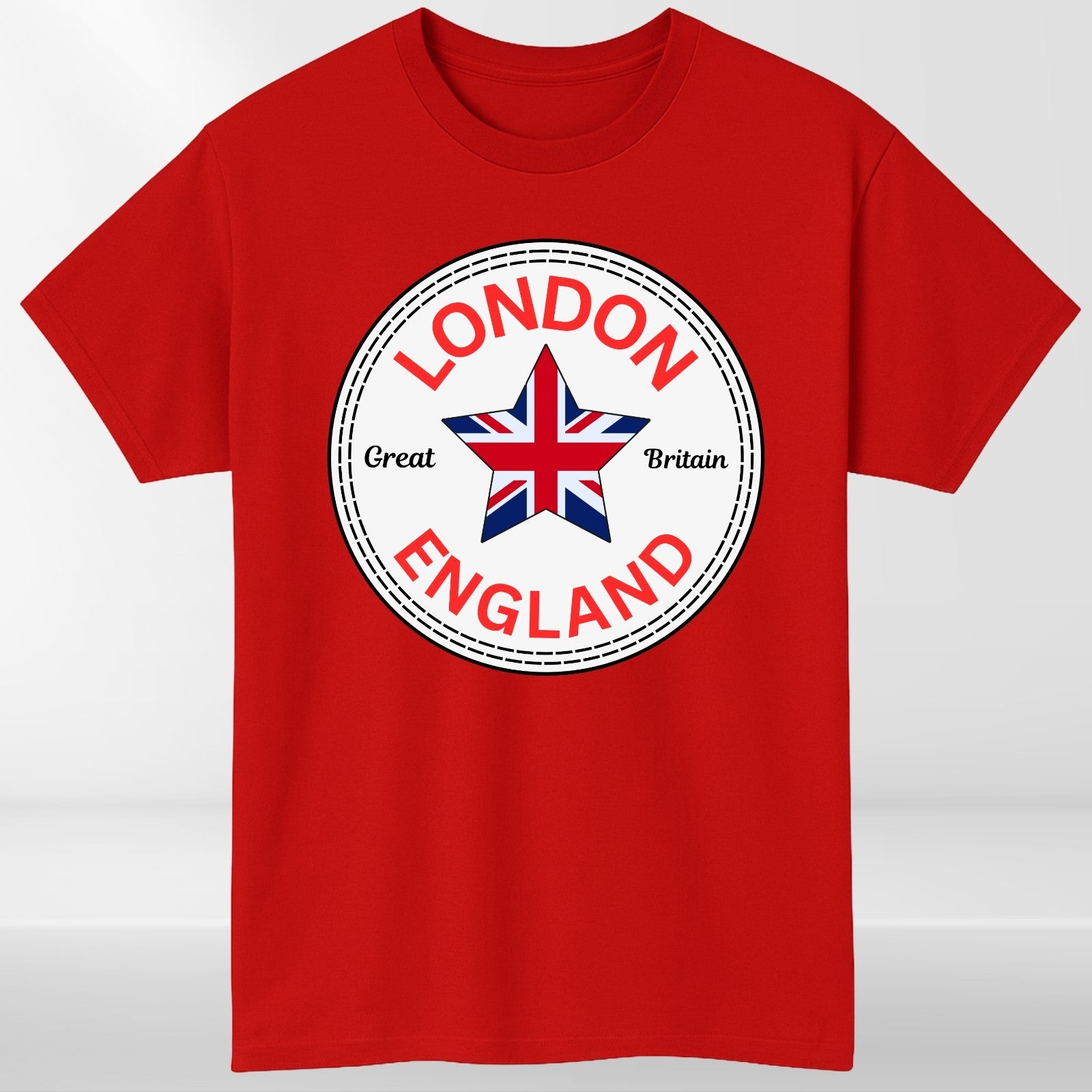 London England T shirt Union Jack Converse Printed Adult Souvenir Unisex Tees