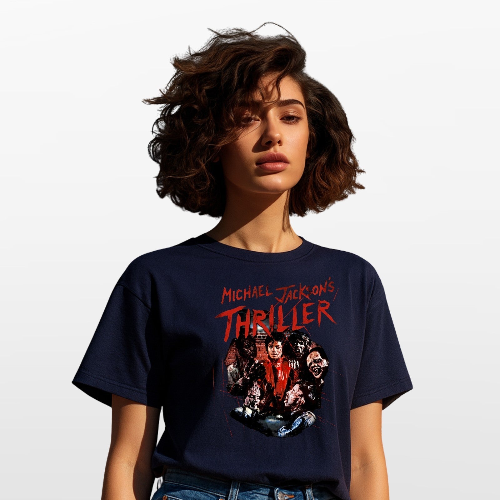 Thriller Inspired Graphic T Shirt Retro Pop Music Unisex Gift Tee Top