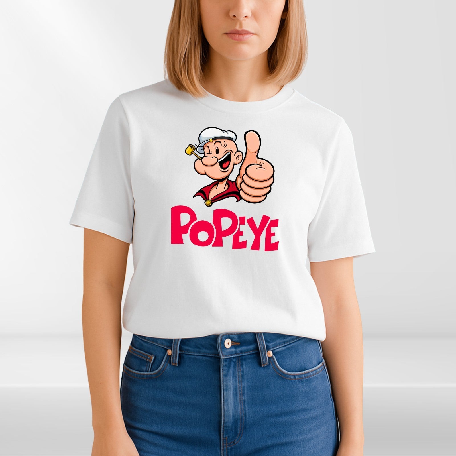 Popeye T-Shirt Retro Vintage The Sailor Man Cartoon Spinach Kids & Adults Top