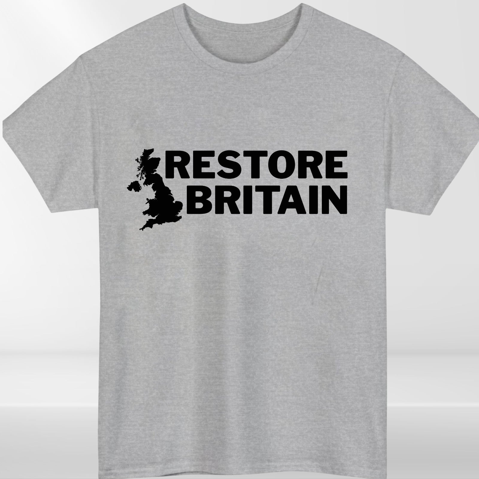 Restore Britain T Shirt Rupert Lowe Politics Patriot British Anti Labour Top Tee
