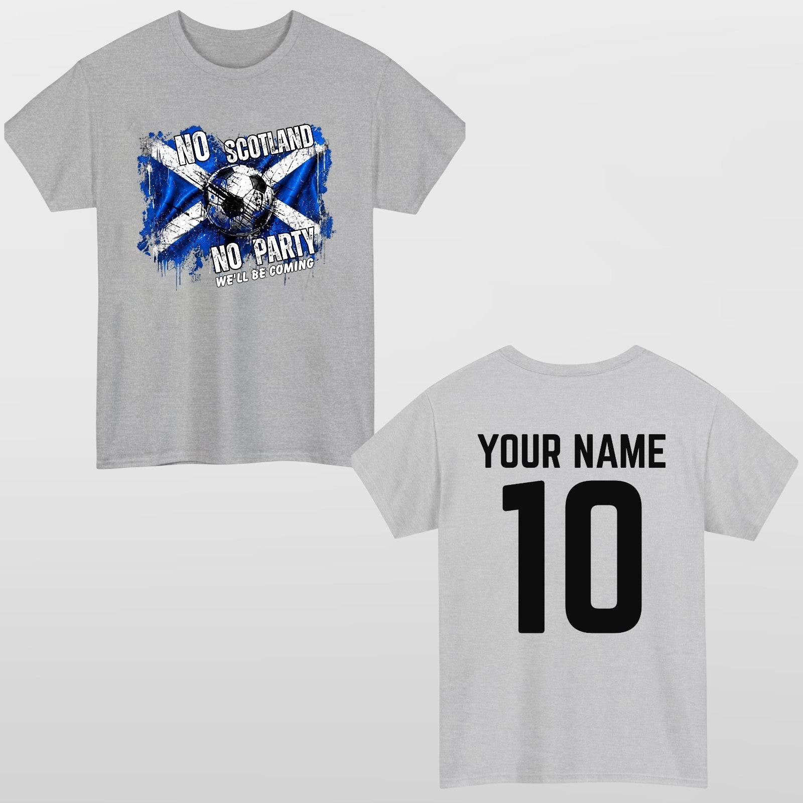 No Scotland No Party Football 2026 Adult T Shirt Soccer Fan Tee Top