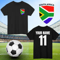 Personalised South Africa Football T-Shirt Custom Name And Number Sports Lover