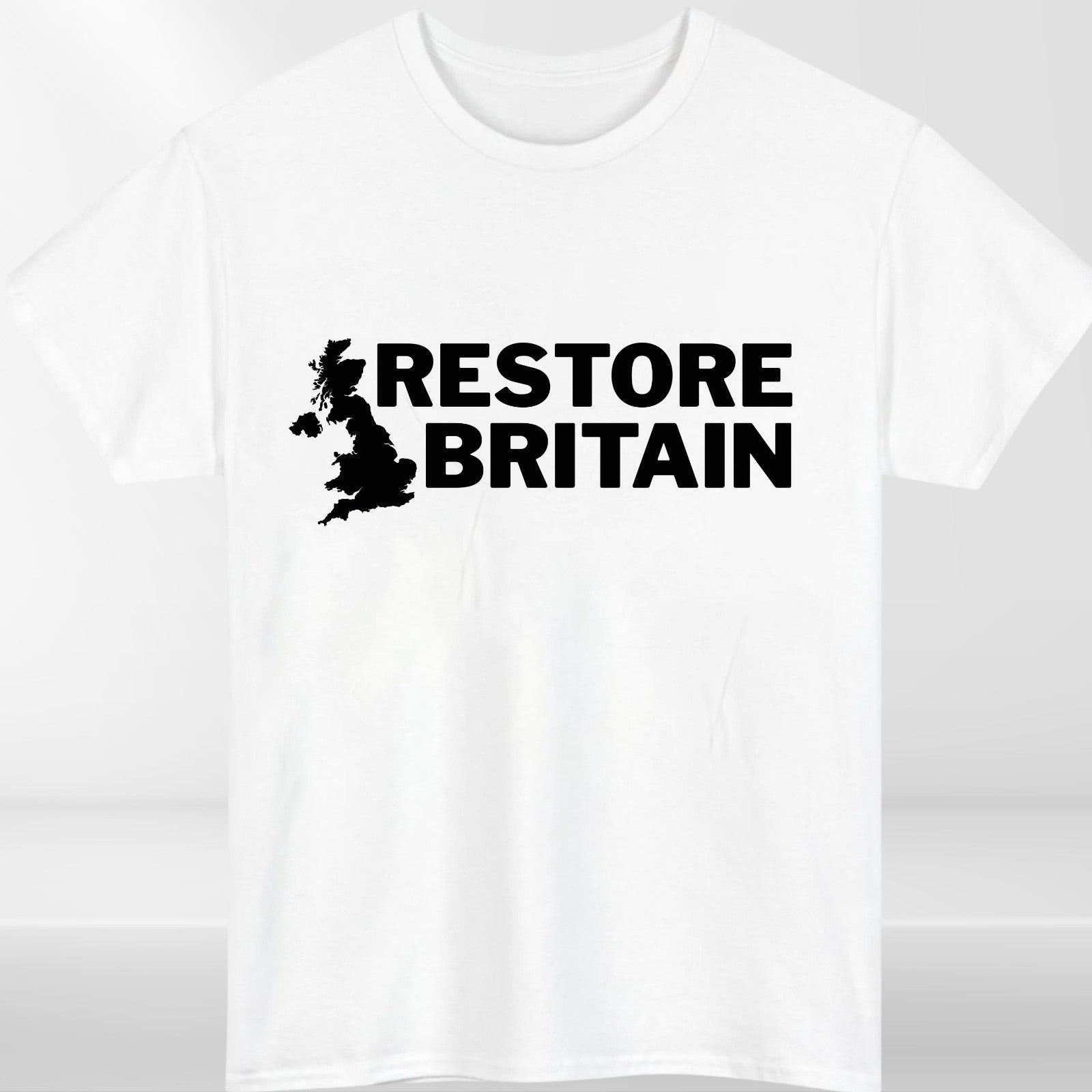 Restore Britain T Shirt Rupert Lowe Politics Patriot British Anti Labour Top Tee