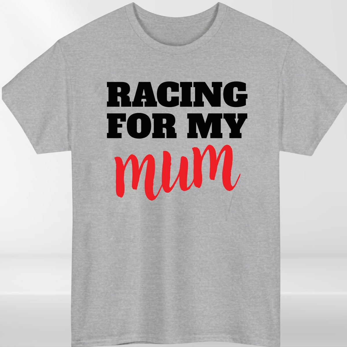 Racing For My Mum T-Shirt Charity Run Marathon Support Unisex Kids Tee