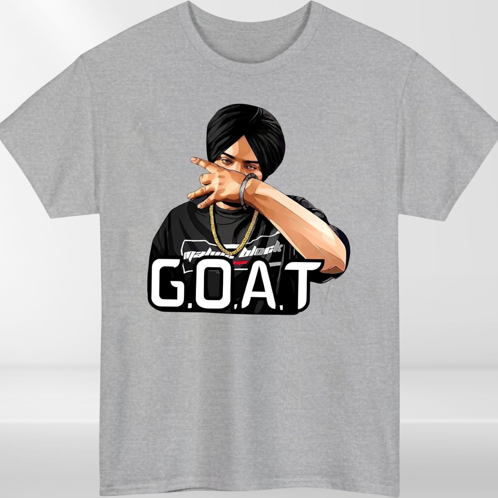 Popular! Sidhu Moose Wala Goat Indian Music Graphic Retro T-Shirt