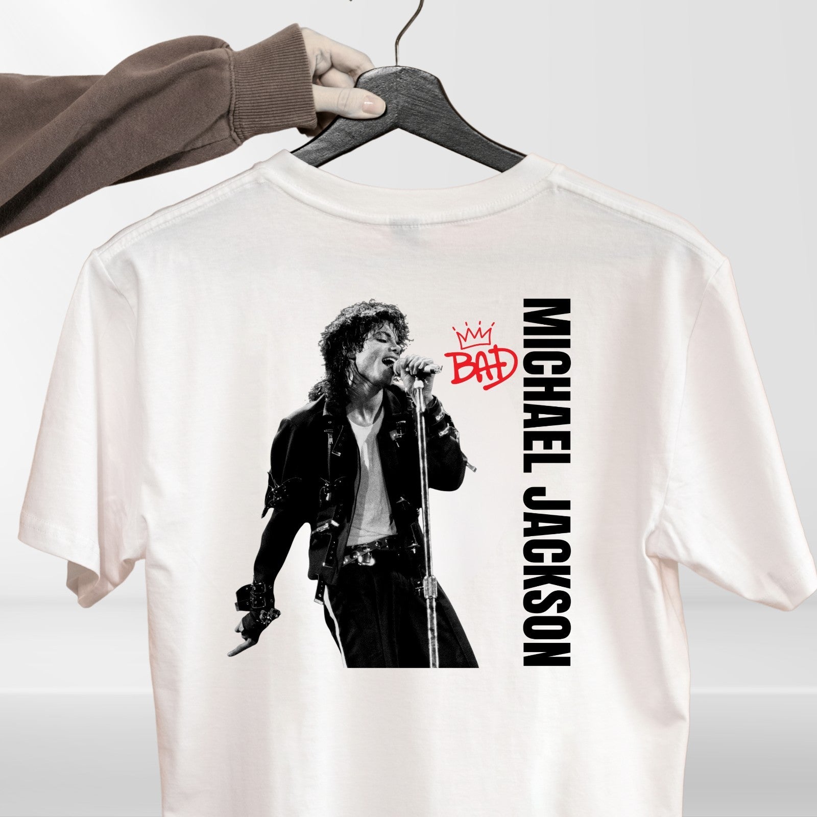 Michael Jackson Bad Album T-Shirt Pop King Graphic Unisex Tee