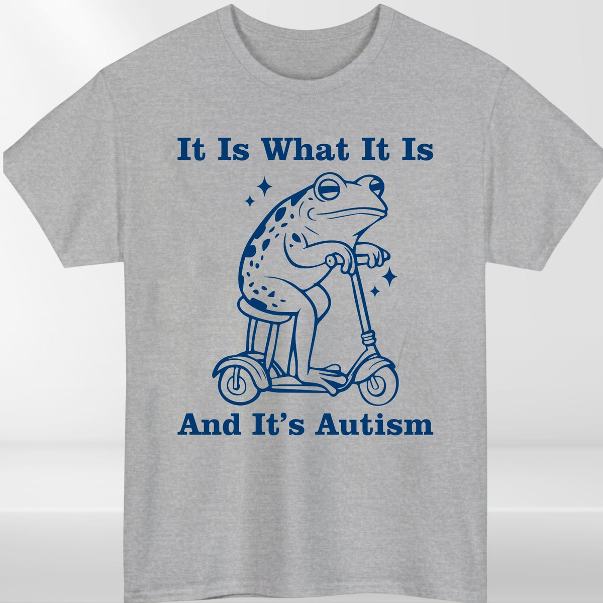 It Is What It Is Autism Awareness Frog Retro Funny Graphic T Shirt Tee UK