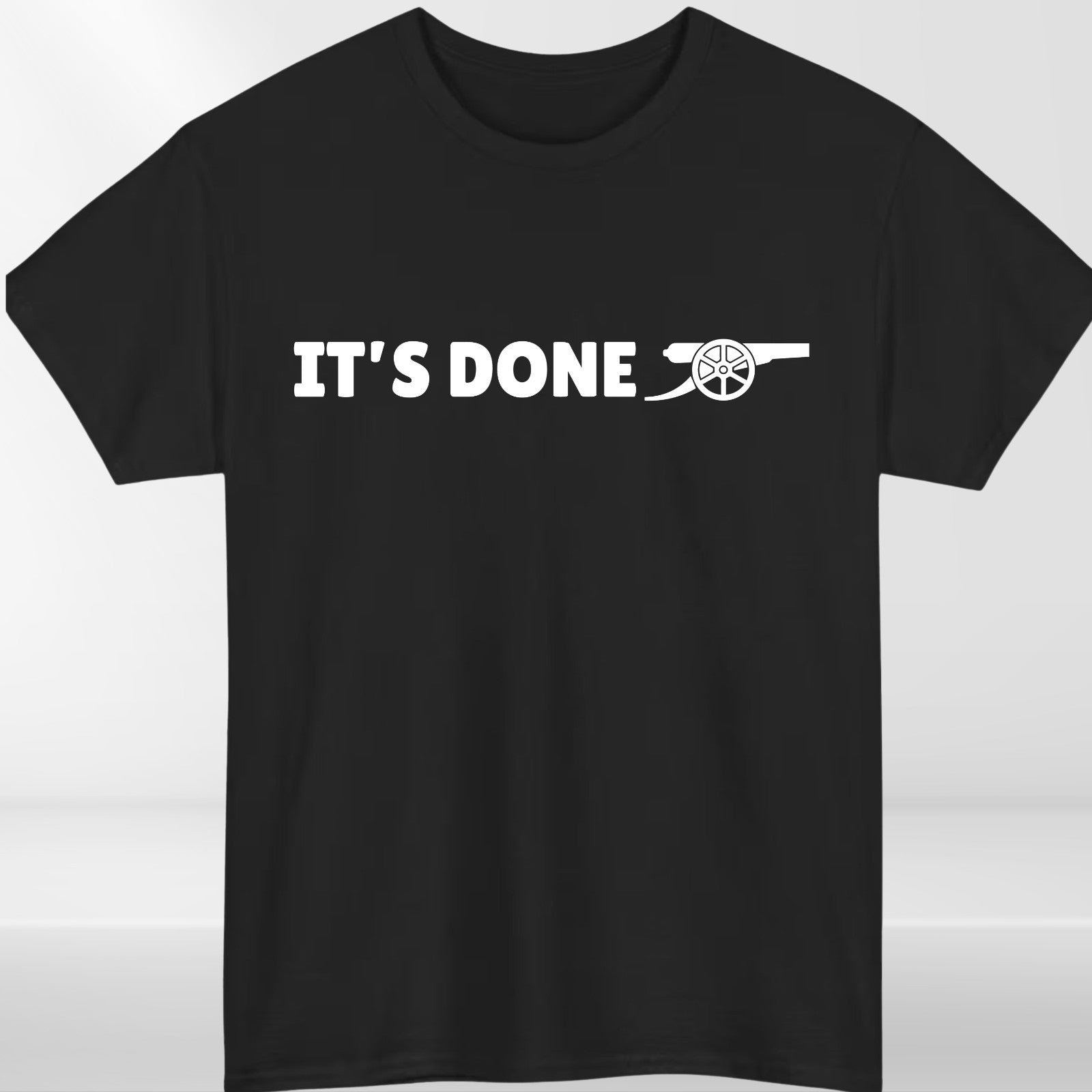 Its Done Cannon Graphic T Shirt Football Fan Celebration Unisex Gift Tee
