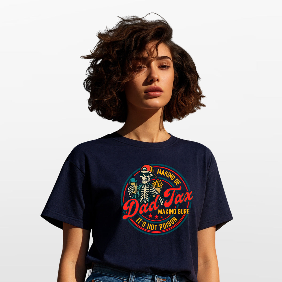 Dad Tax T Shirt Funny Father Graphic Tee Humour Gift Unisex Casual Top