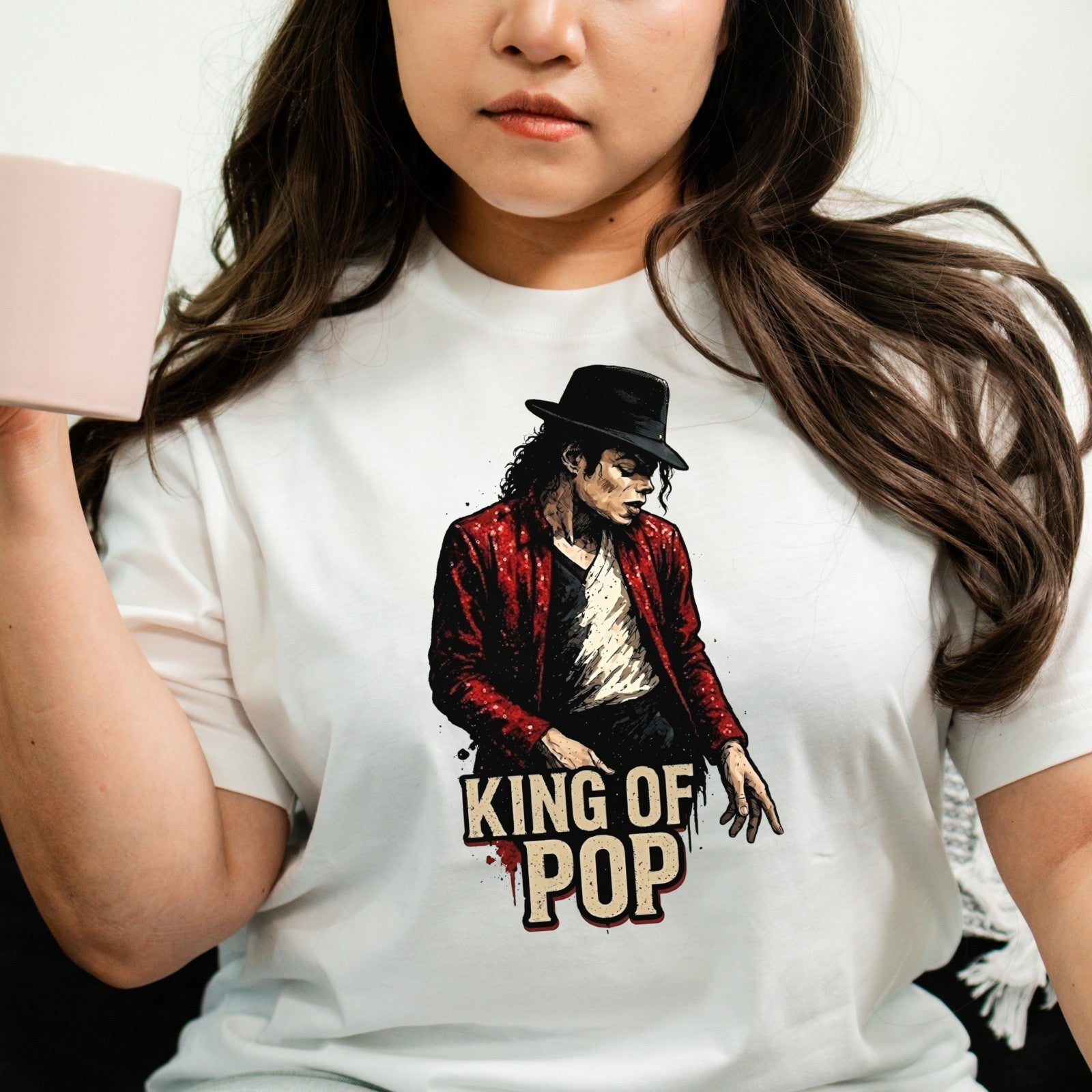 Michael Jackson Inspired King of Pop T-Shirt Music Fan Unisex Graphic Tee UK