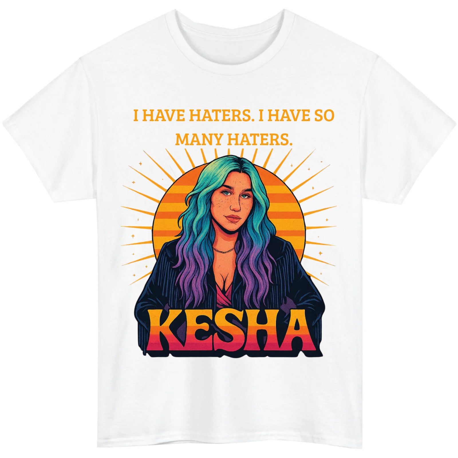 Nostalgic Music Aesthetic Colorful T-Shirt product view 2