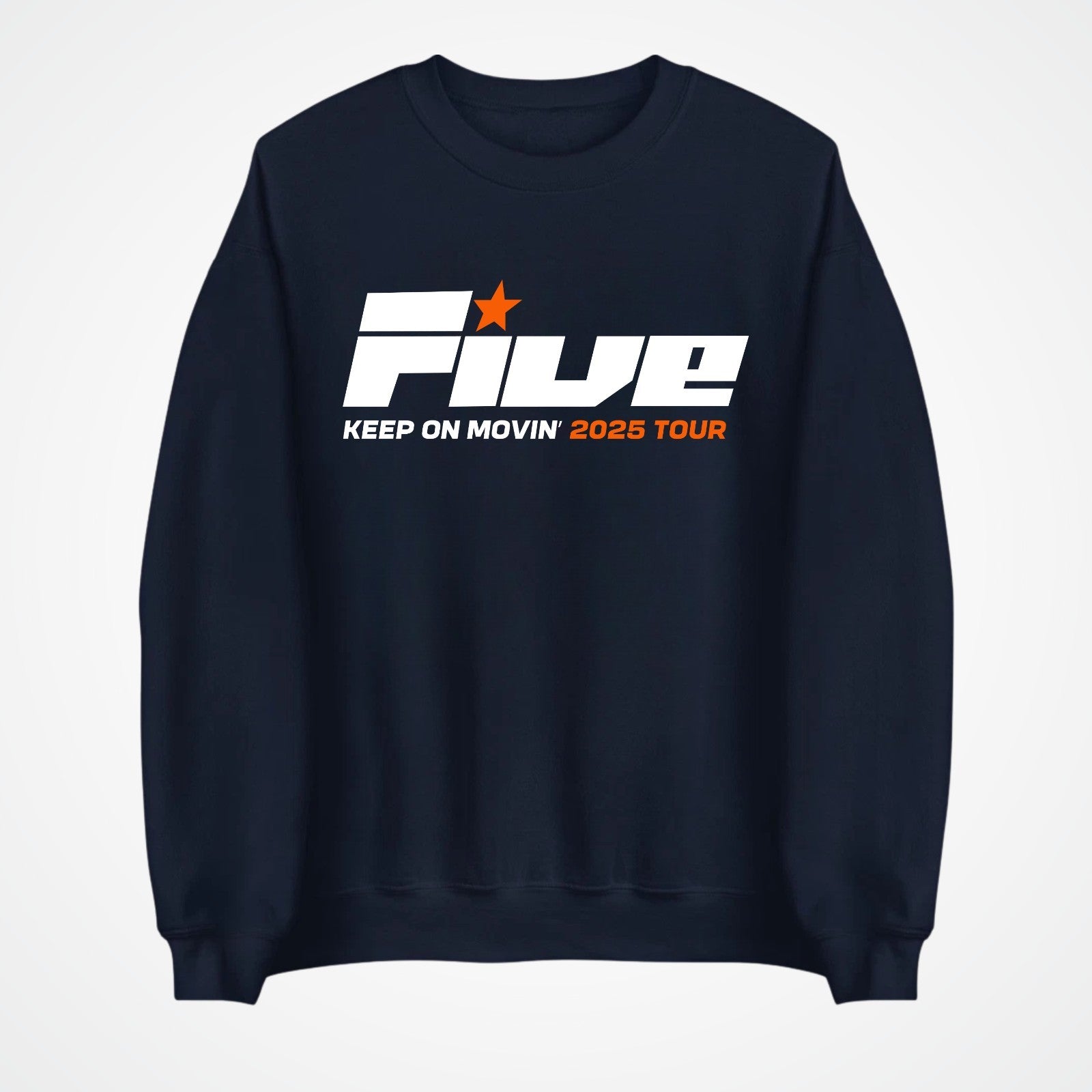 Five Keep On Movin Sweatshirt UK Tour Pop Star Concert Back Fans Gift Jumper