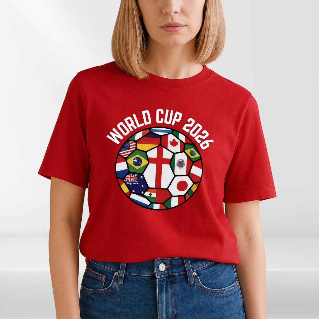 World Cup 2026 Football Shirt Flags Of The World Soccer Fan Graphic Tee