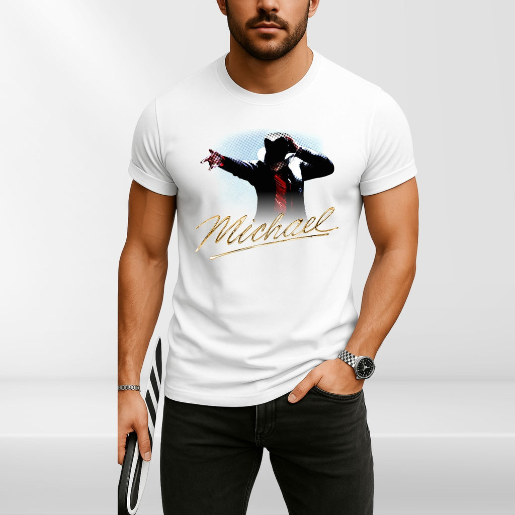 Michael Jackson T Shirt Moonwalk King Pop Dance Graphic Unisex Tee