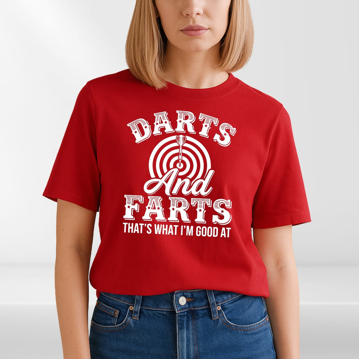 Darts & Farts That's What I'm Good At T Shirt Funny Darts Unisex Gift Tee