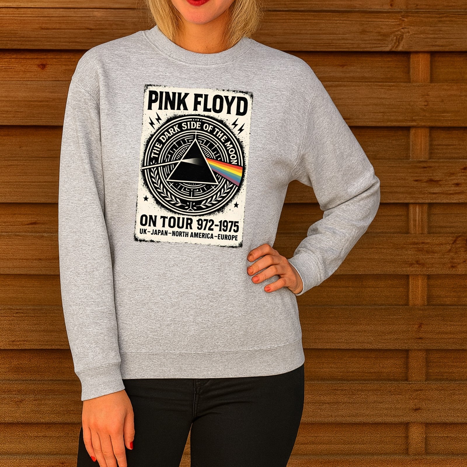 Pink Floyd Dark Side Of The Moon Jumper | Vintage Rock Sweatshirt | Unisex 4XL