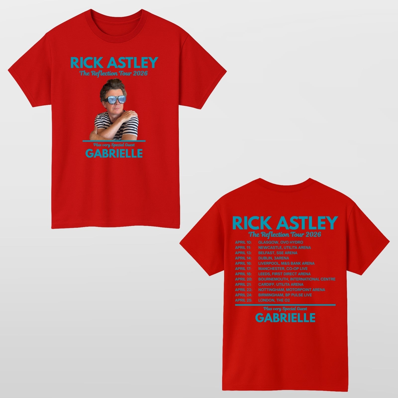 Rick Astley Reflection Tour 2026 T-Shirt – Music Fan Unisex Concert Tee Top