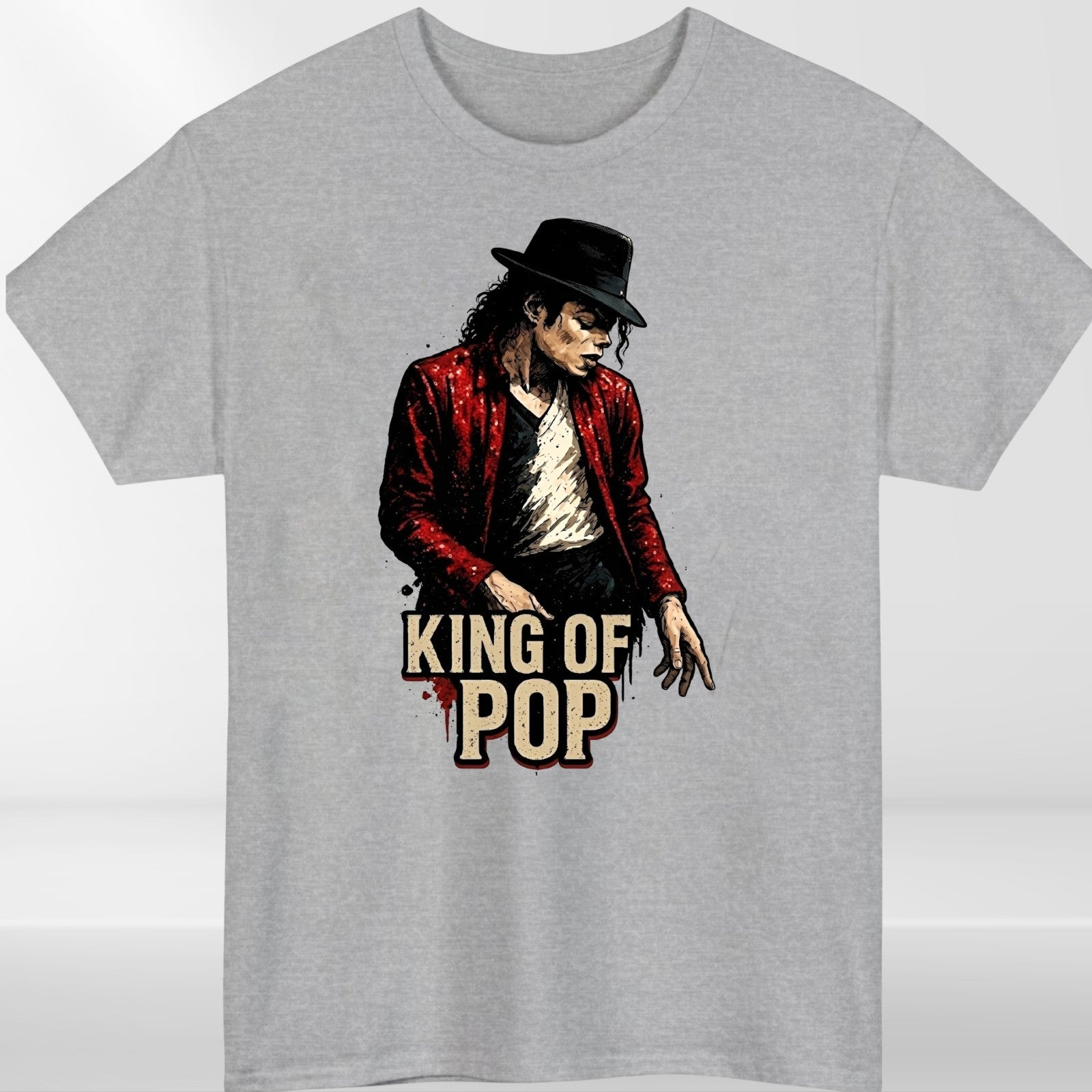 Michael Jackson Inspired King of Pop T-Shirt Music Fan Unisex Graphic Tee UK