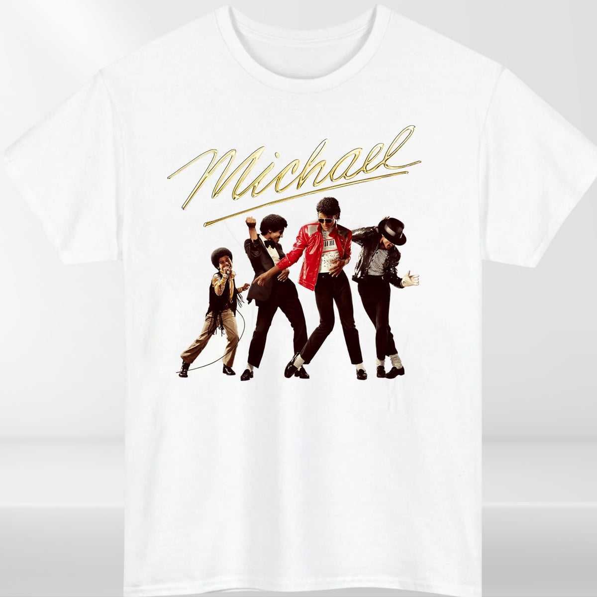 Michael Jackson 80s Thriller Crew Neck T-Shirt Unisex Tee