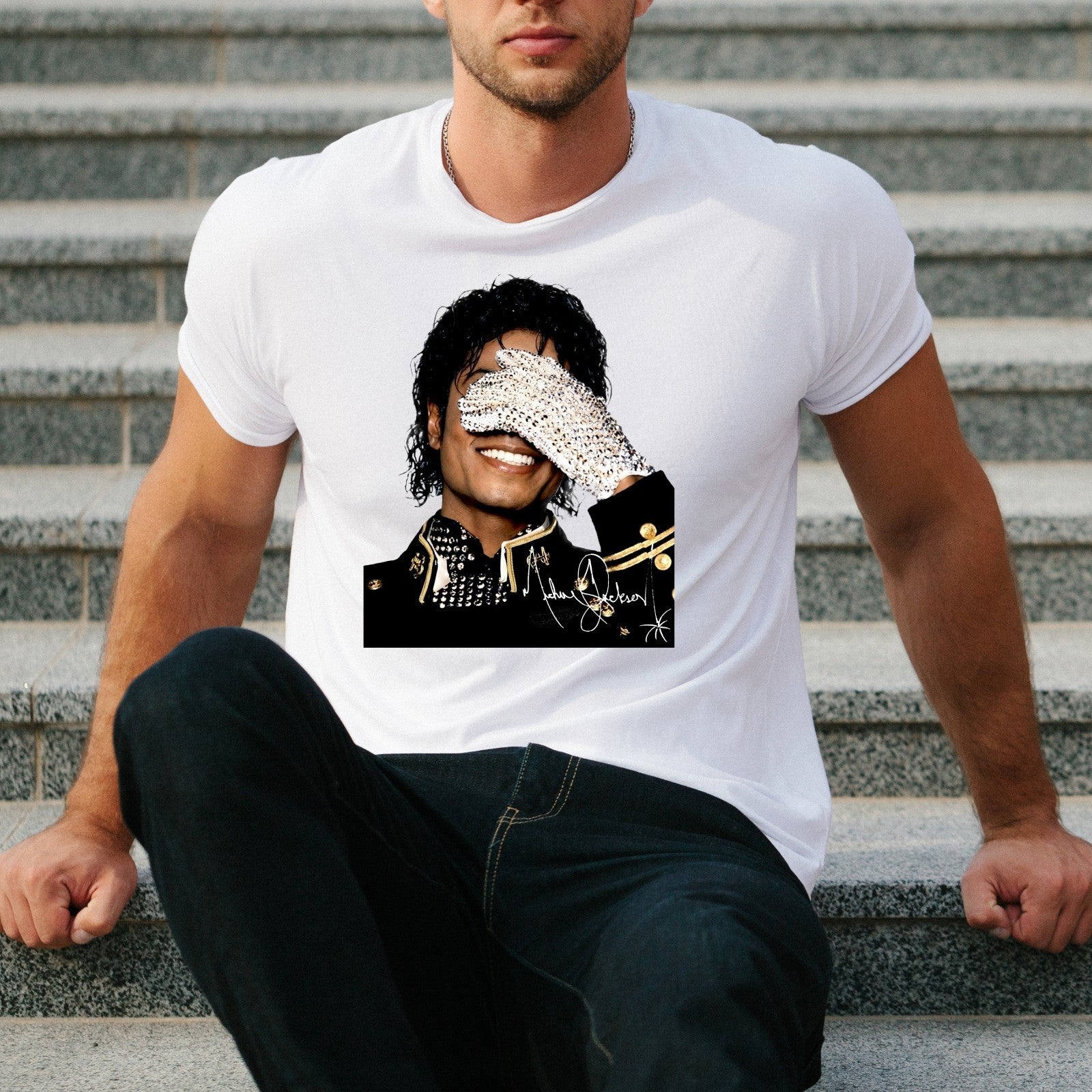 Michael Jackson Glove Graphic Tee, Music MJ King of Pop T-Shirt, a Perfect Gift