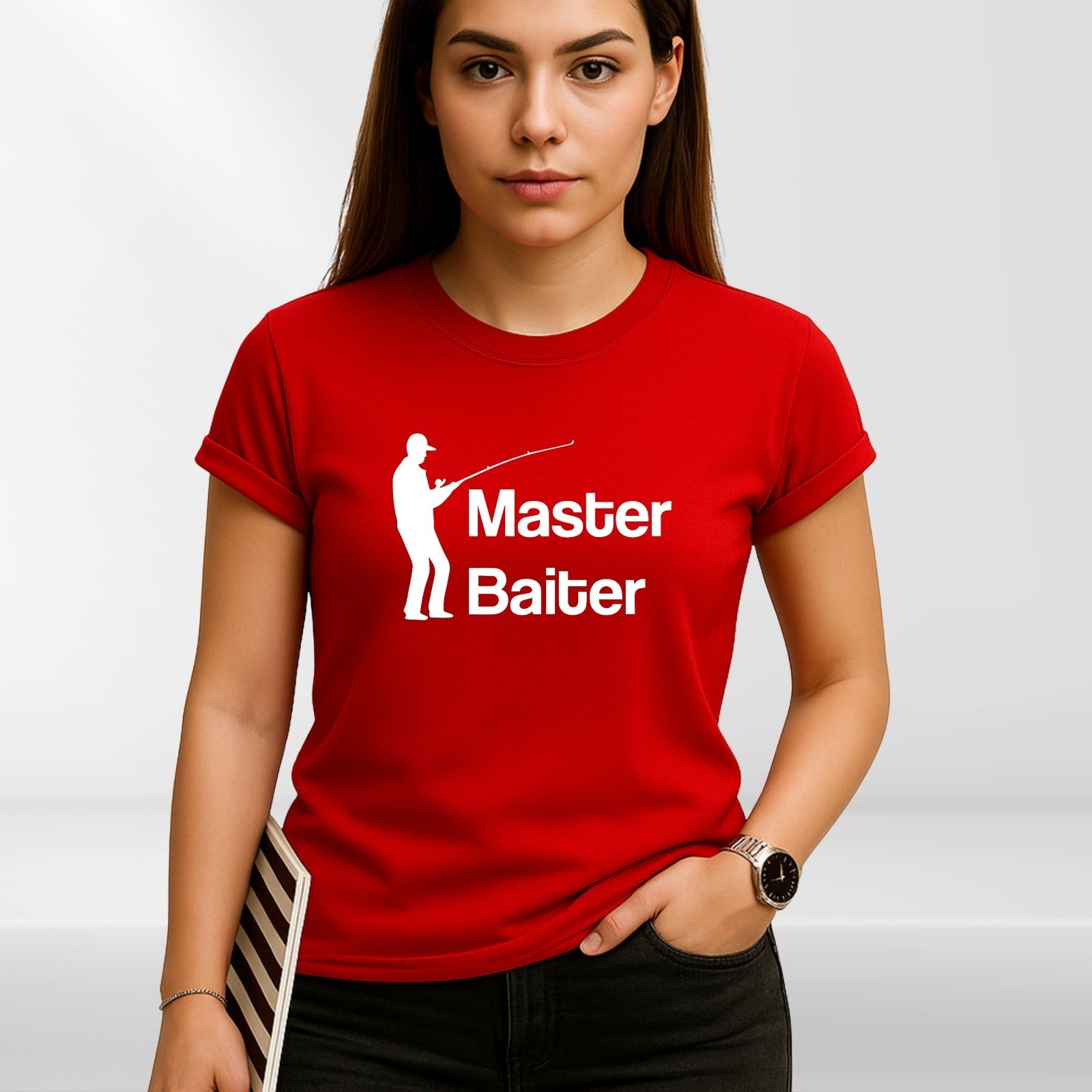 MASTER BAITER FUNNY FISHERMAN FISHING T-Shirt product view 5