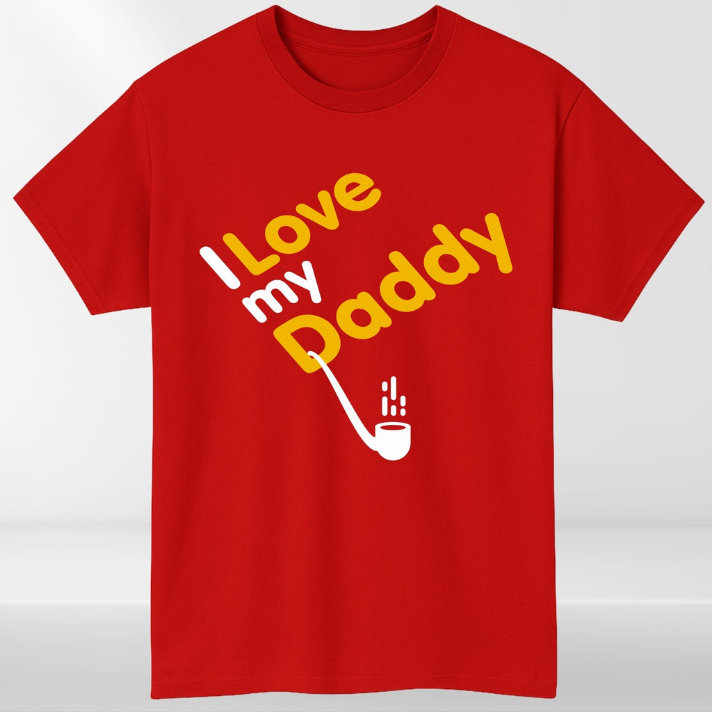 I Love My Daddy T-Shirt Funny Fathers Day Gift Kids Baby Dad Tee Cute Family Top
