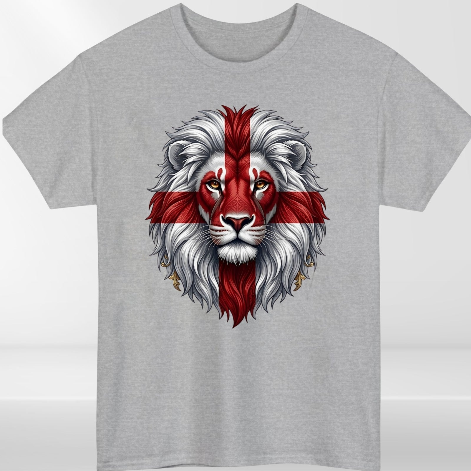 England 2026 Lion T Shirt St George Cross Football Fan Graphic Gift Tee UK