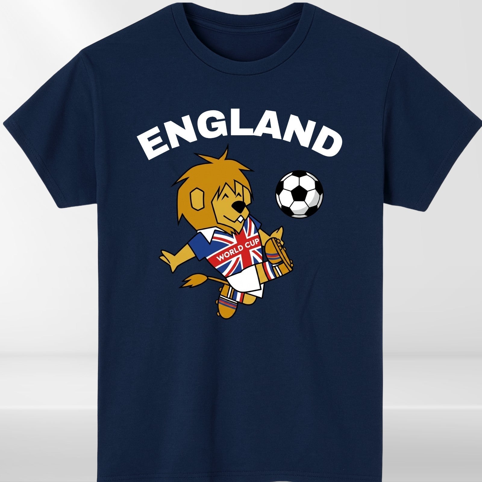 World Cup Willie England Football Fan T Shirt Retro Unisex Gift Tee Top