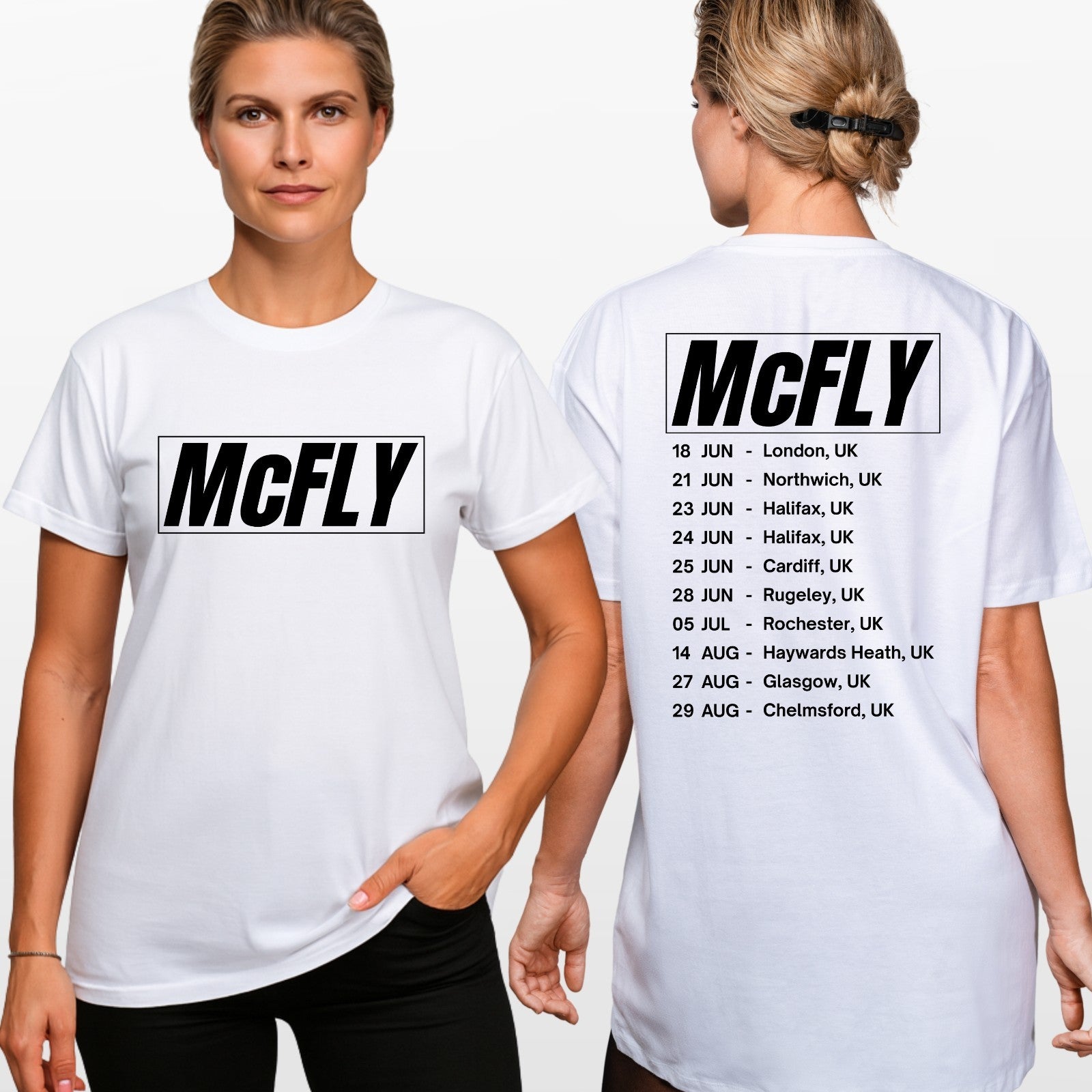 McFly Band T Shirt UK Tour 2026 Concert Fan Printed Unisex Tee Top