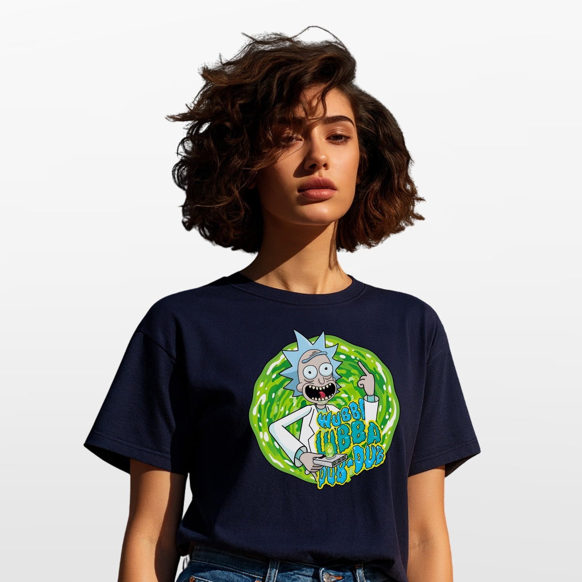 Rick and Morty Wubba Lubba Dub Dub T-Shirt Funny Cartoon Unisex Graphic Tee