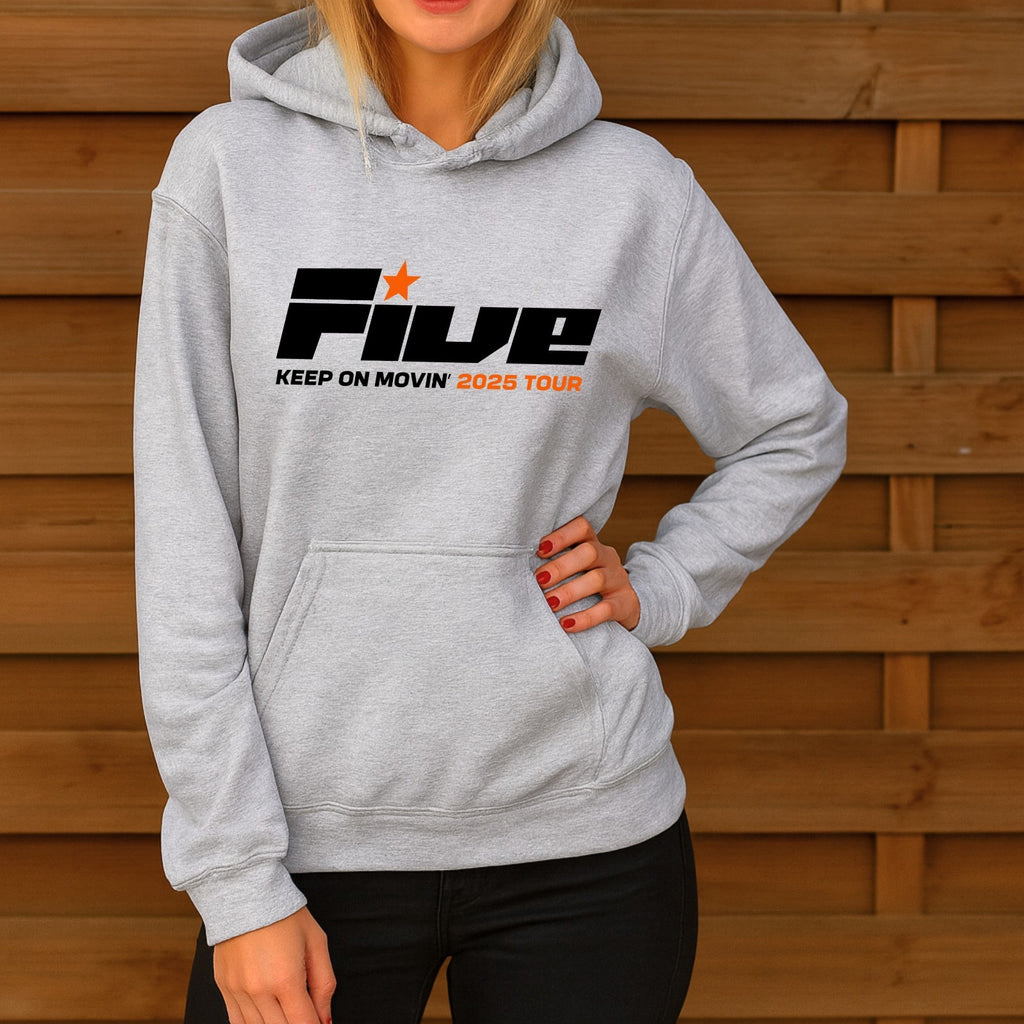 Five Keep On Movin Tour 2025 Hoodie Uk Pop Tour Concert Fans Gift Unisex Jumper