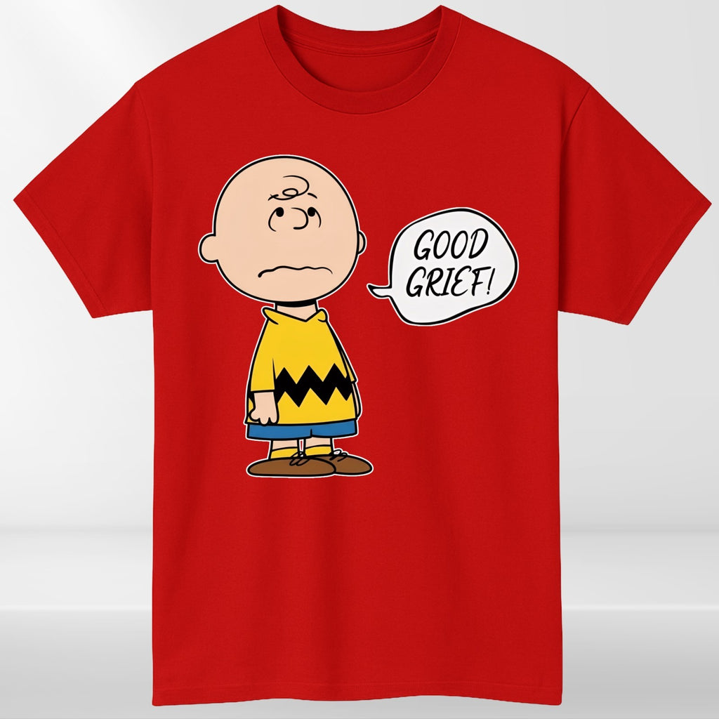 Good Grief Cartoon Unisex T-Shirt-Funny Peanuts Comic Strip Sarcastic Retro Tee