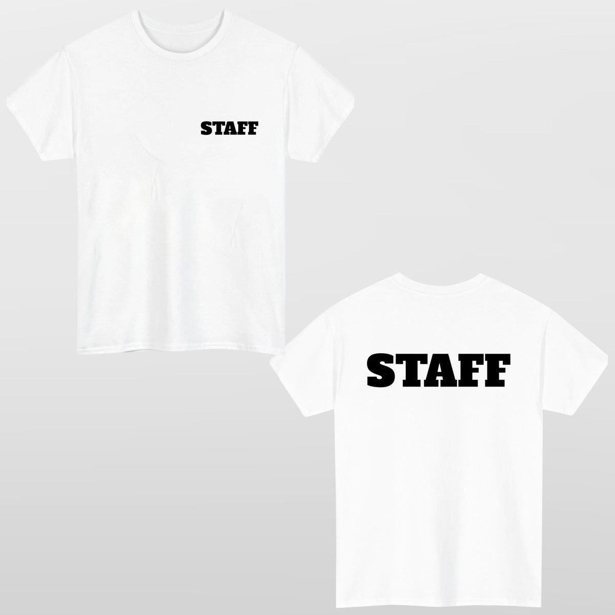 Personalized T-Shirt Event Staff T Shirt Custom Print Unisex Tee