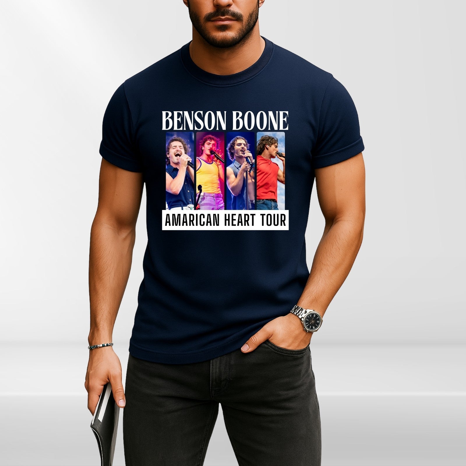 Benson Boonet  T Shirt American Heart Tour T Shirt | Live in Concert Tee 3y -4xL