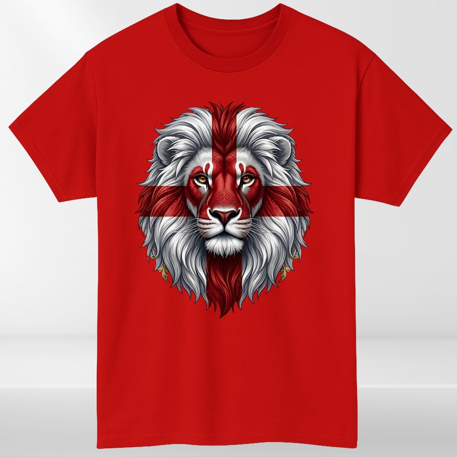 England 2026 Lion T Shirt St George Cross Football Fan Graphic Gift Tee UK
